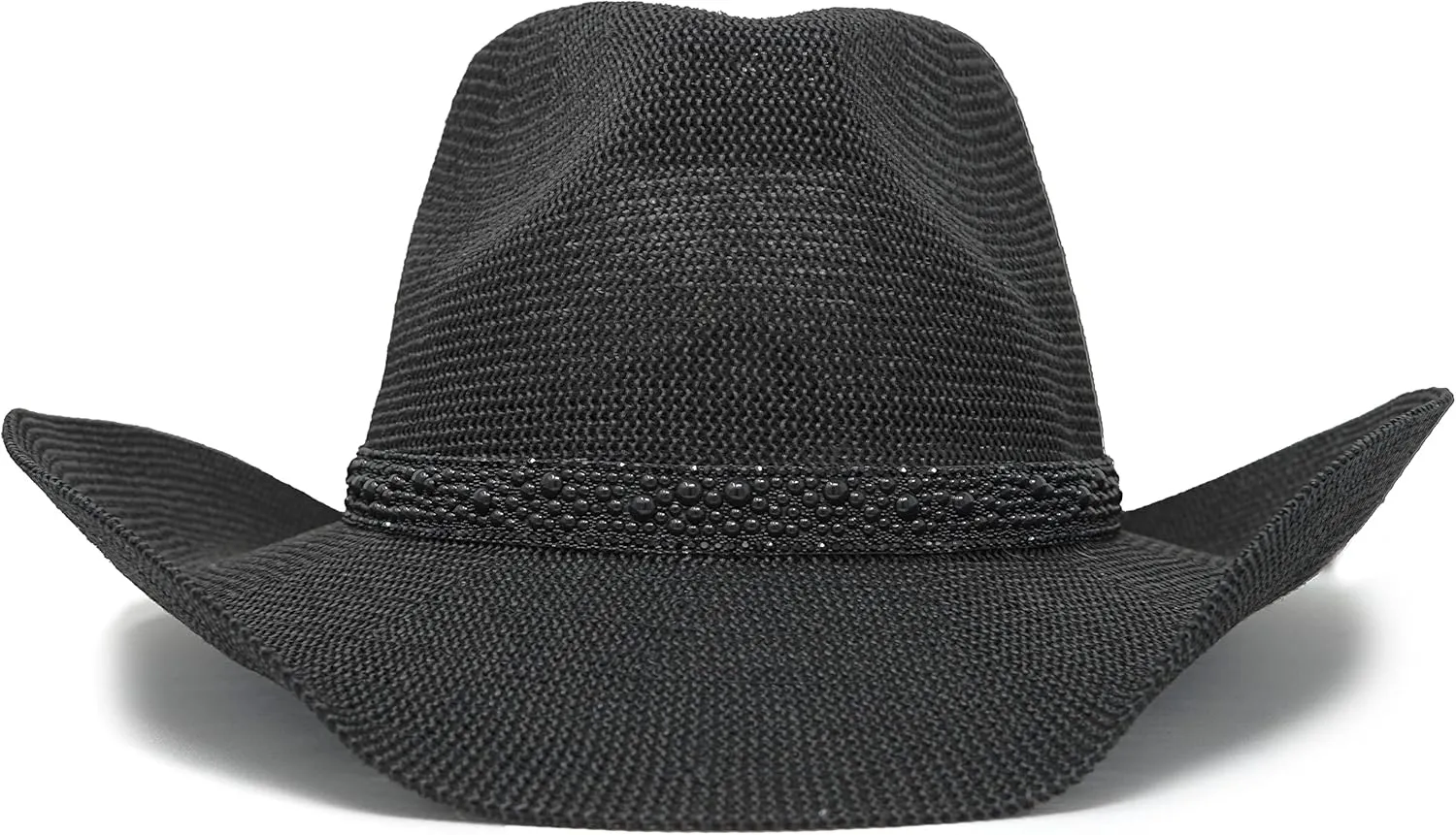 Funky Junque Women's Rhinestone Cowboy Hat - Adjustable Western Headwear for Weddings, Bachelorette Parties & Special Events