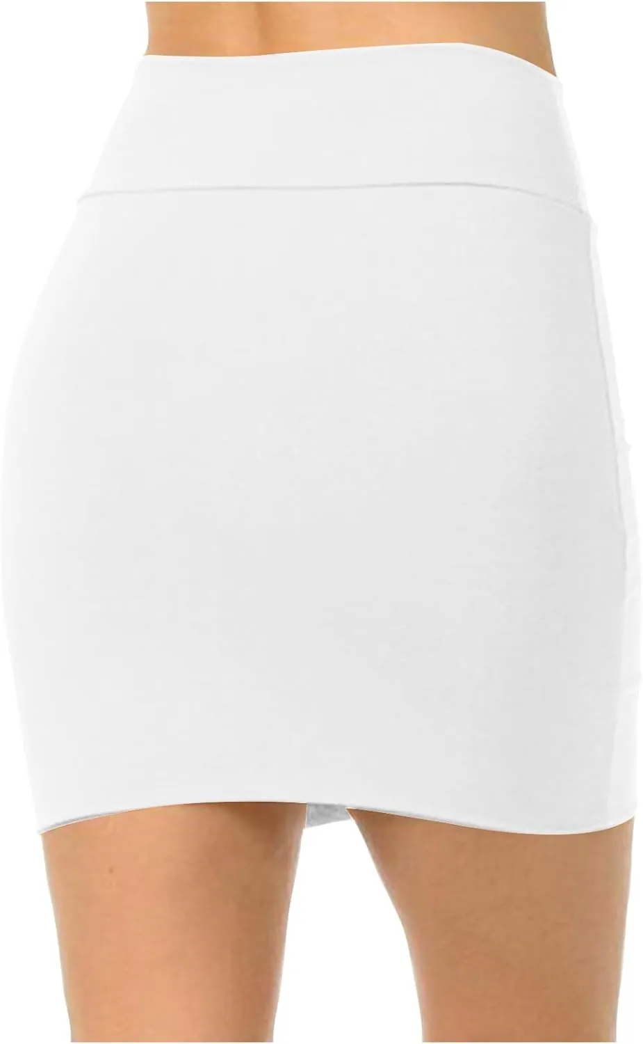 FZYLQY Women's Sexy Bodycon Skirts 2025 Fashion Solid Color High Waisted Short Skirt Tube Pencil Mini Skirt for Ladies