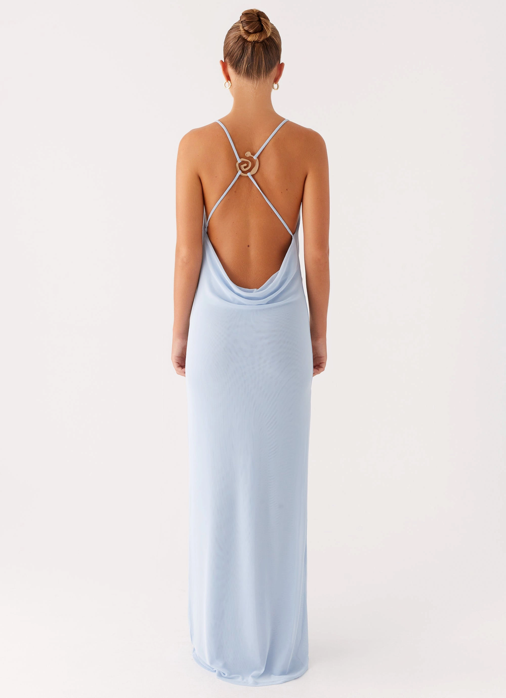 Game Player Maxi Dress - Blue