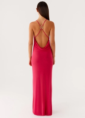 Game Player Maxi Dress - Hot Pink Game Player Maxi Dress - Hot Pink