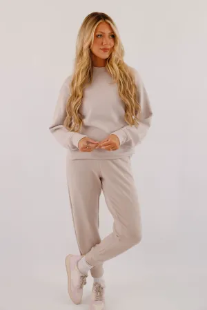 Gathering Miles Pullover-Mocha Cream Gathering Miles Pullover-Mocha Cream