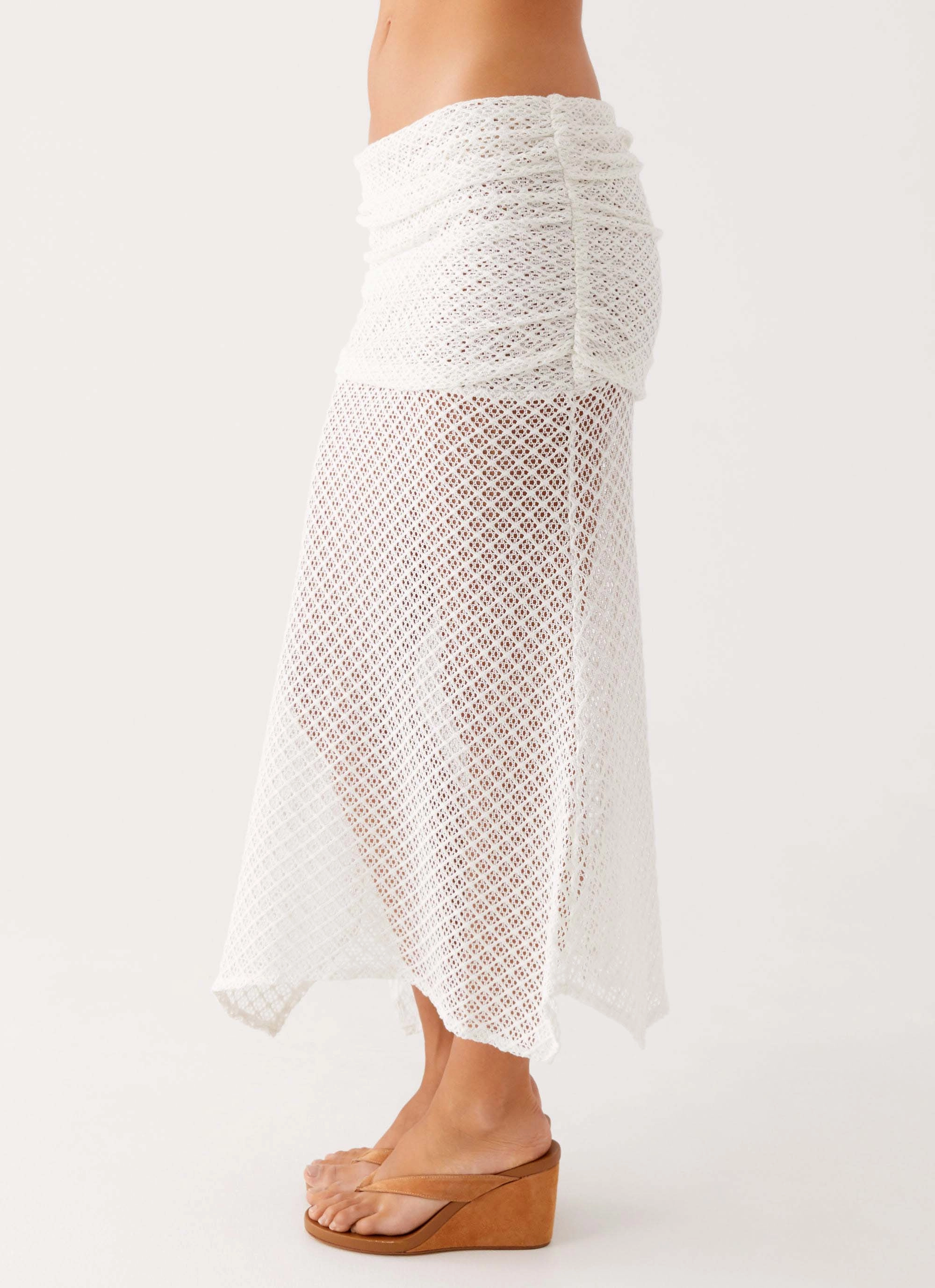 Genesis Midi Skirt - White