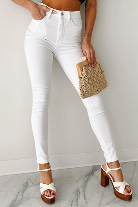 Giovanni High Rise Judy Blue Skinny Jeans (White) Giovanni High Rise Judy Blue Skinny Jeans (White)