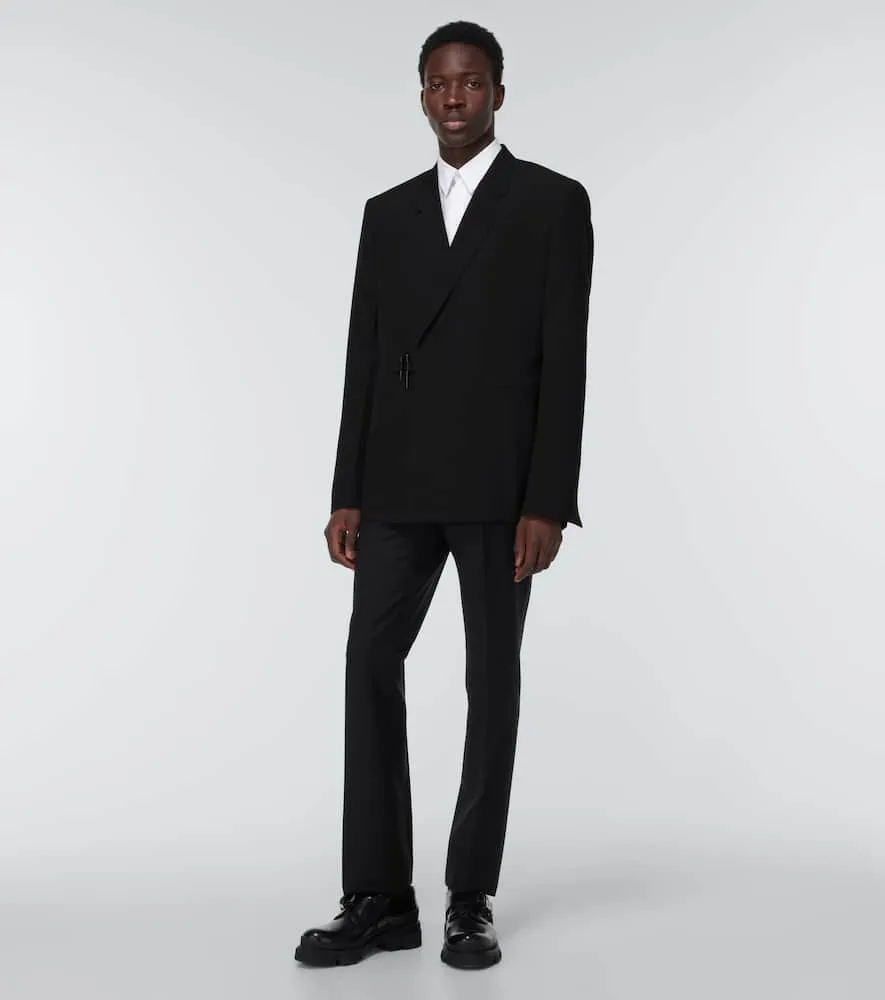 Givenchy Slim-fit technical wool suit jacket