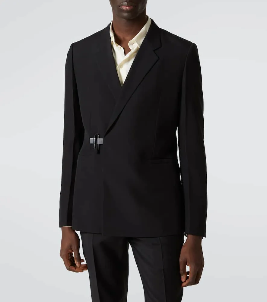 Givenchy Slim-fit technical wool suit jacket