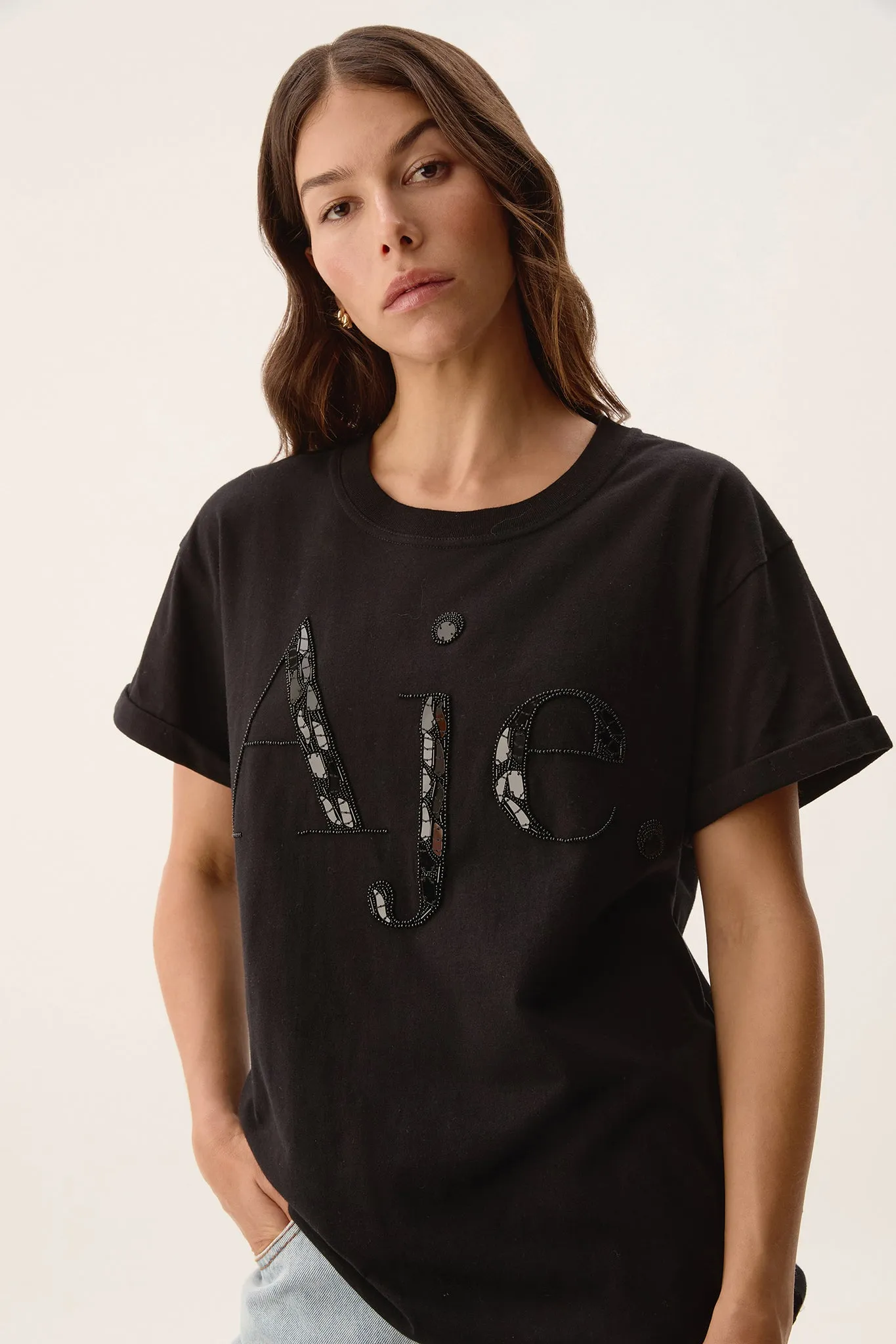 Glider Embellished Logo Tee