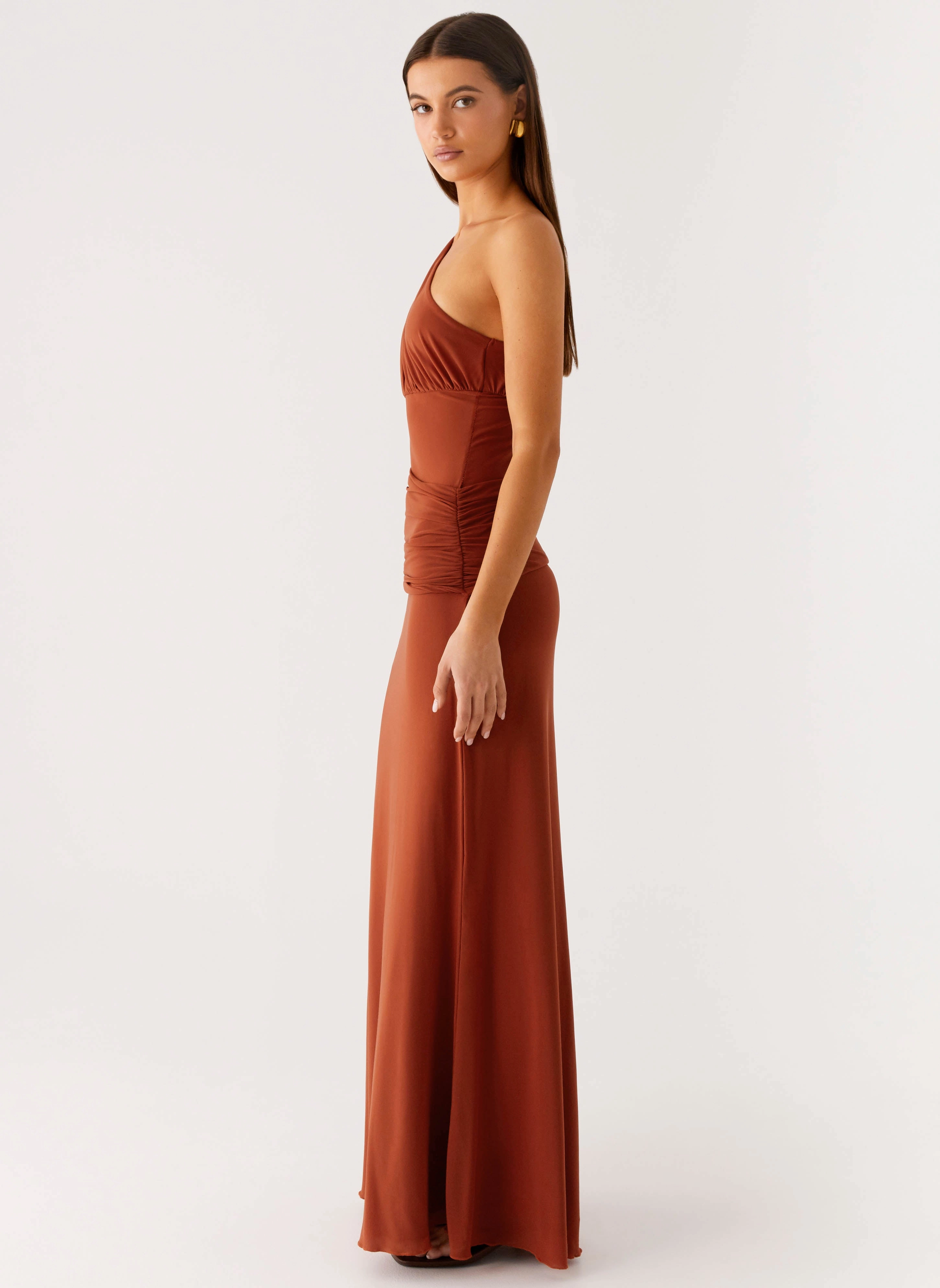 Glimmer Maxi Dress - Rust