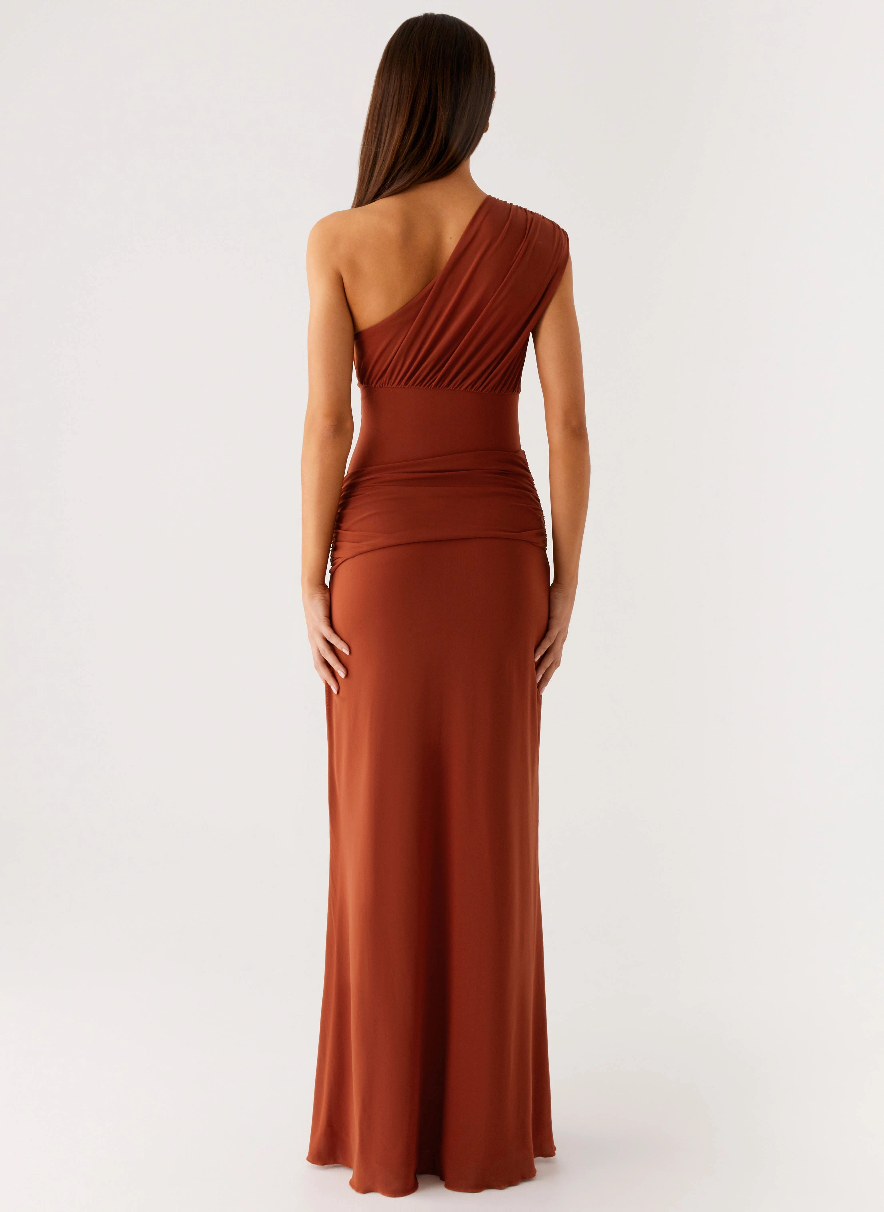 Glimmer Maxi Dress - Rust