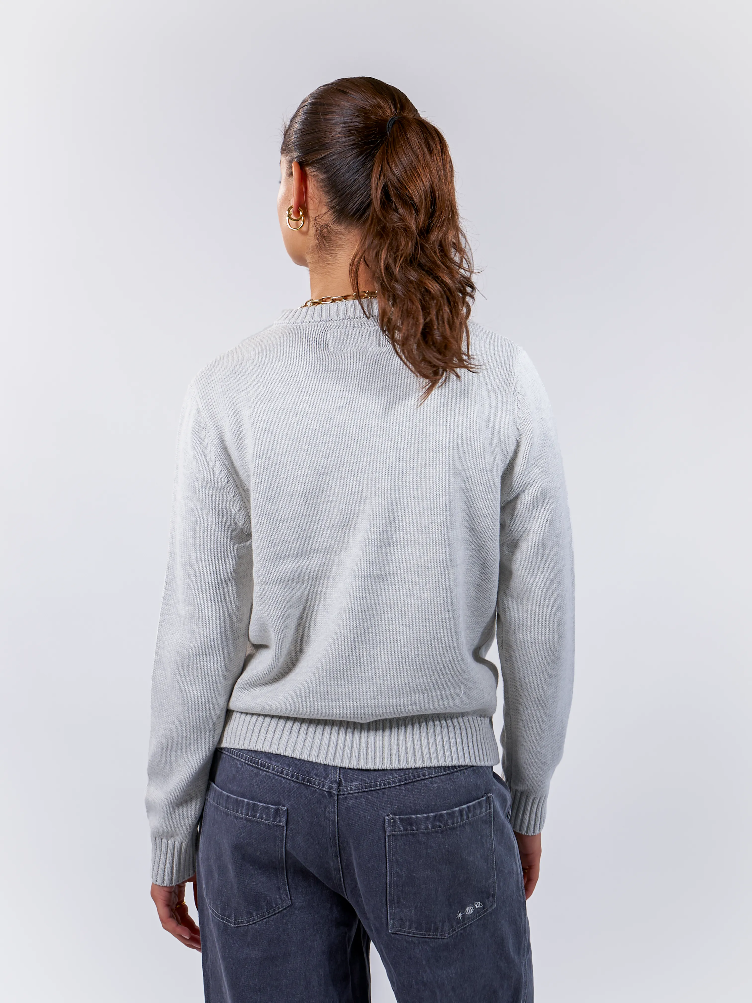 Globe Studios Logo Sweater Light Grey