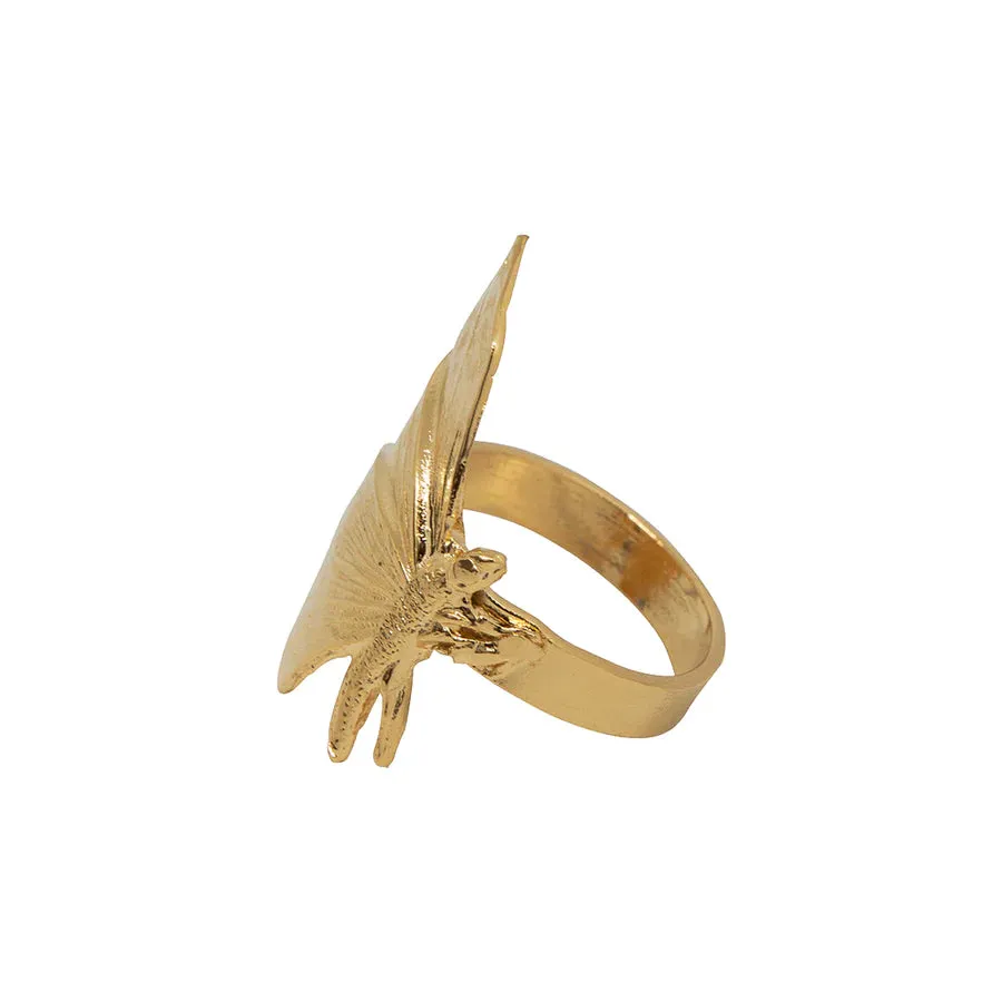 GOLDEN BUTTERFLY RING