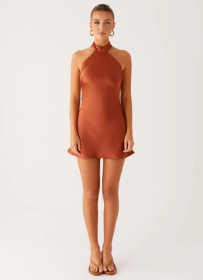 Golden Dunes Mini Dress - Rust Golden Dunes Mini Dress - Rust