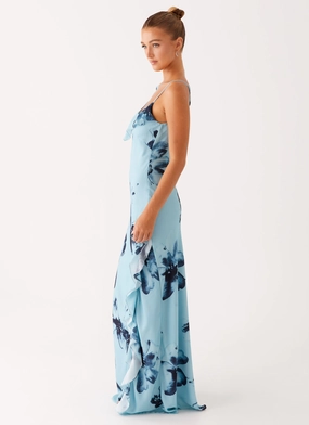 Goldsmith Maxi Dress - Blue Black Floral Goldsmith Maxi Dress - Blue Black Floral