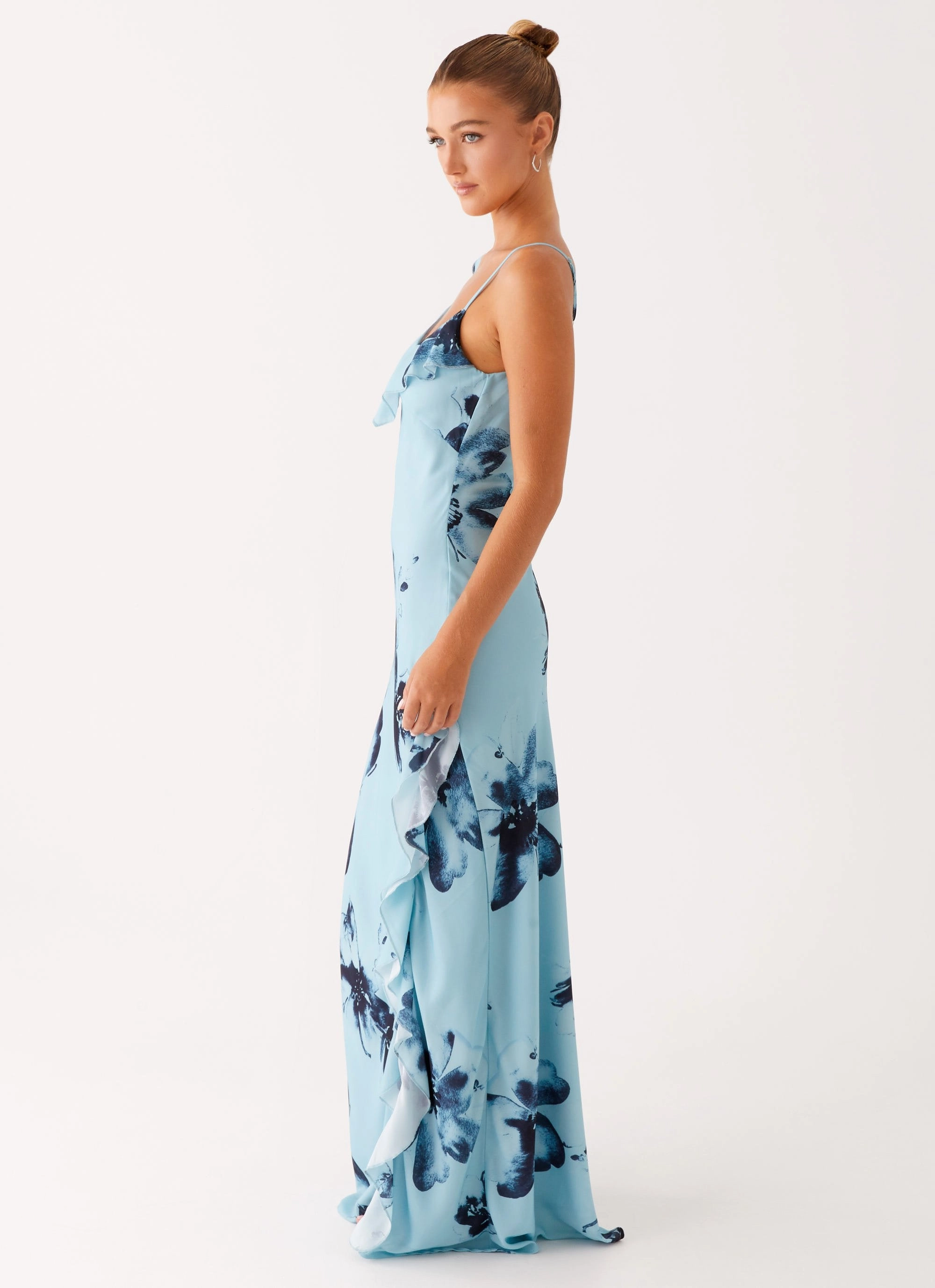 Goldsmith Maxi Dress - Blue Black Floral
