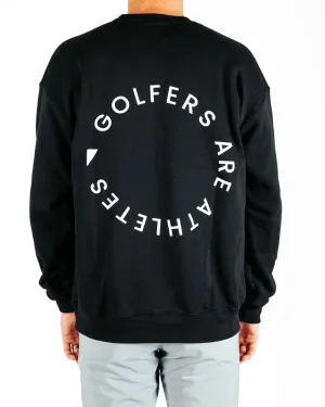 Golfers Are Athletes - Black Crew Neck Golfers Are Athletes - Black Crew Neck