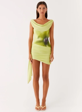 Good Fortune Mini Dress - Lime Good Fortune Mini Dress - Lime
