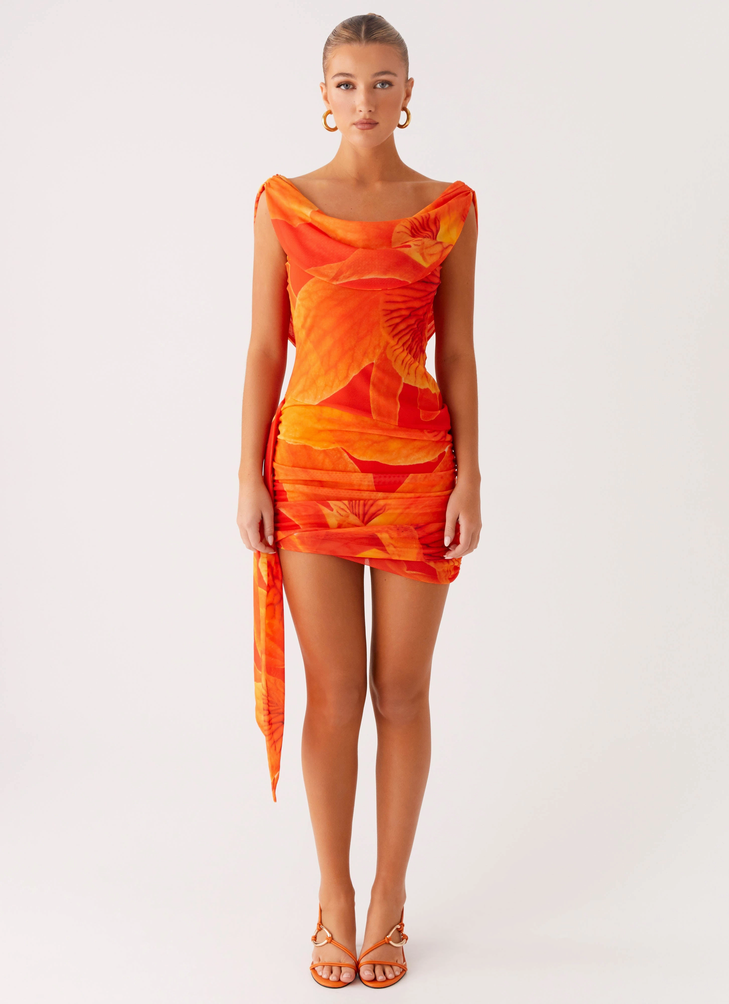 Good Fortune Mini Dress - Serene Orange