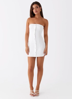 Good Lies Mini Dress - White Good Lies Mini Dress - White
