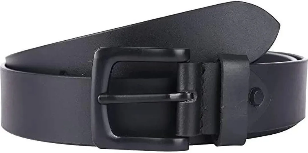 GOUS Men Party, Evening, Casual, Formal Black Genuine Leather Belt