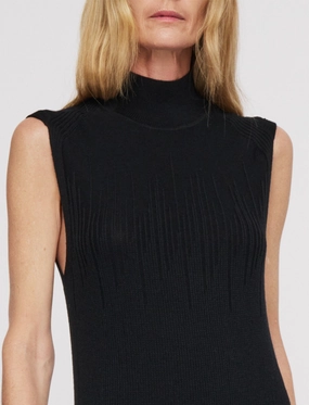 Gradient Stitch High Neck Dress Gradient Stitch High Neck Dress