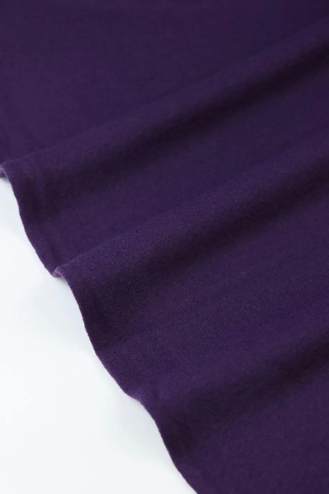 Grape Moscow Brushed Wool Knit | By The Half Yard