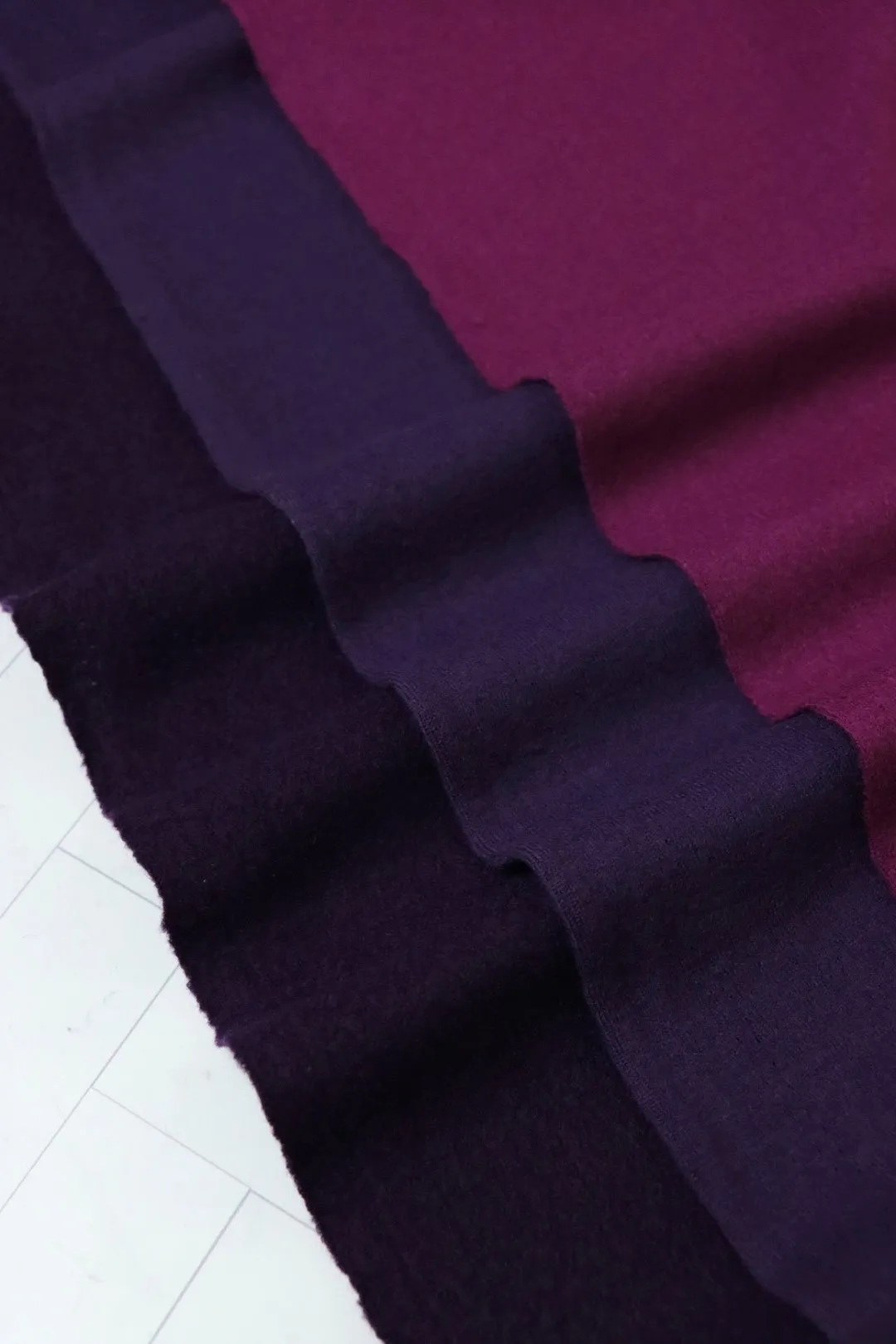 Grape Moscow Brushed Wool Knit | By The Half Yard