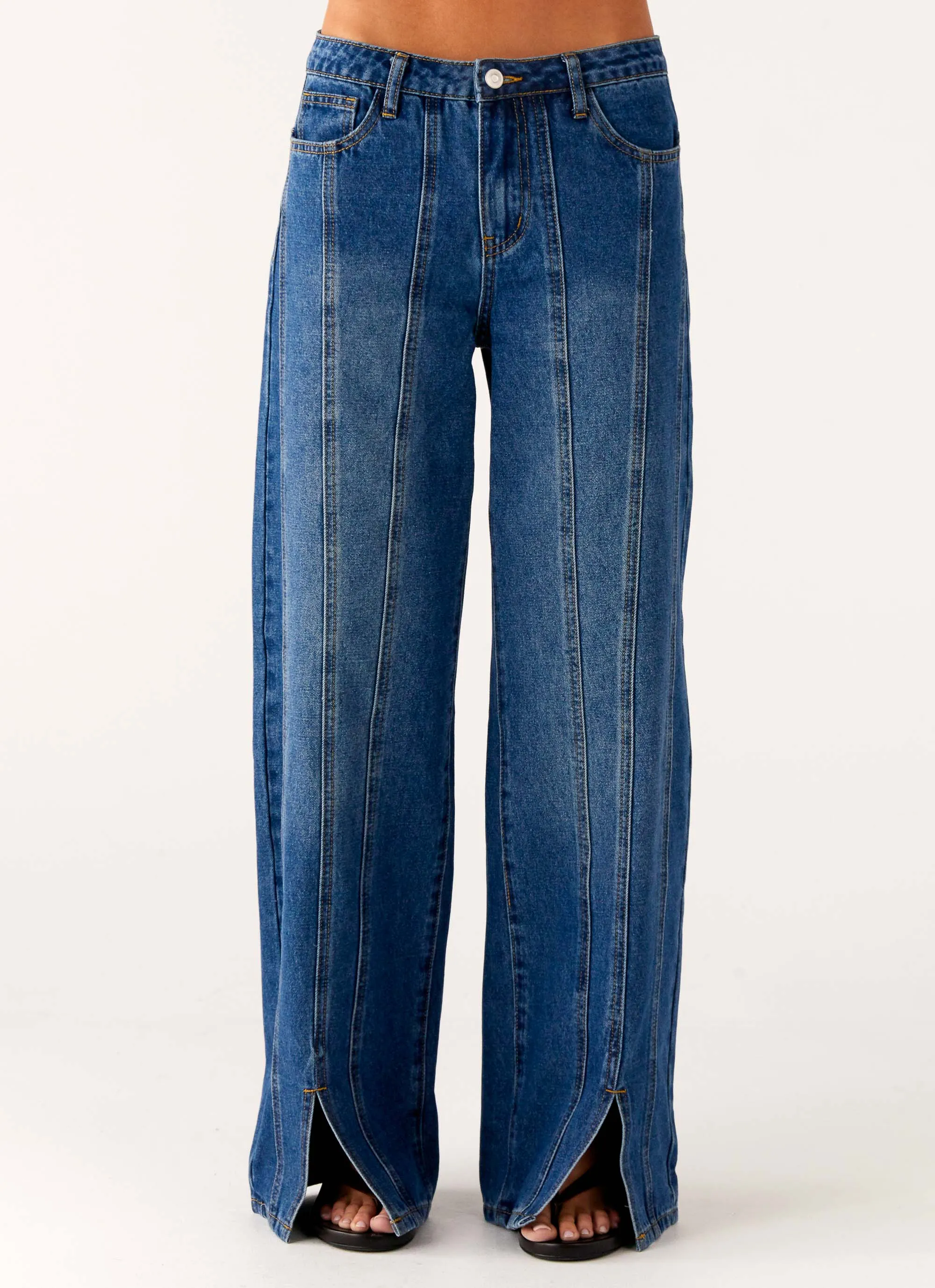 Grayson Straight Leg Jeans - Denim Blue