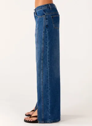 Grayson Straight Leg Jeans - Denim Blue Grayson Straight Leg Jeans - Denim Blue