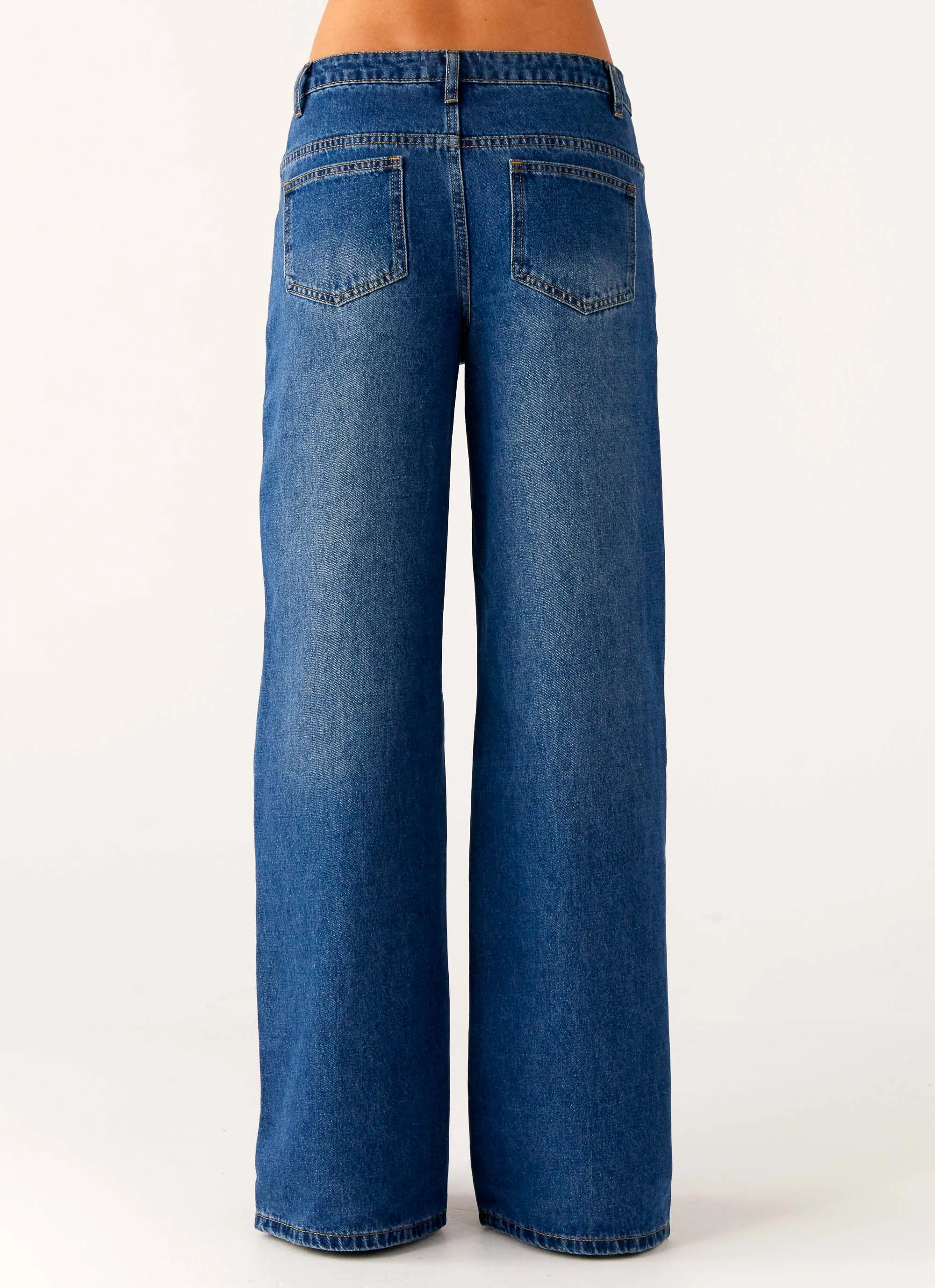 Grayson Straight Leg Jeans - Denim Blue