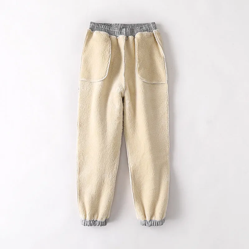 GraySport Pants Women Loose Jogger Slim-Look All-Matching Wide Leg Casual Inner