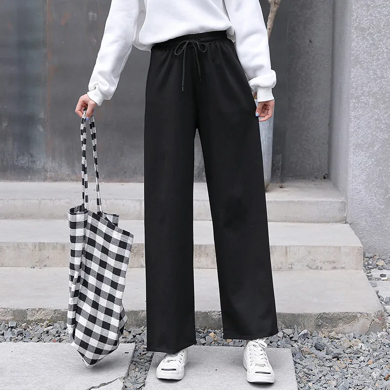 GraySport Pants Women Loose Jogger Slim-Look All-Matching Wide Leg Casual Inner
