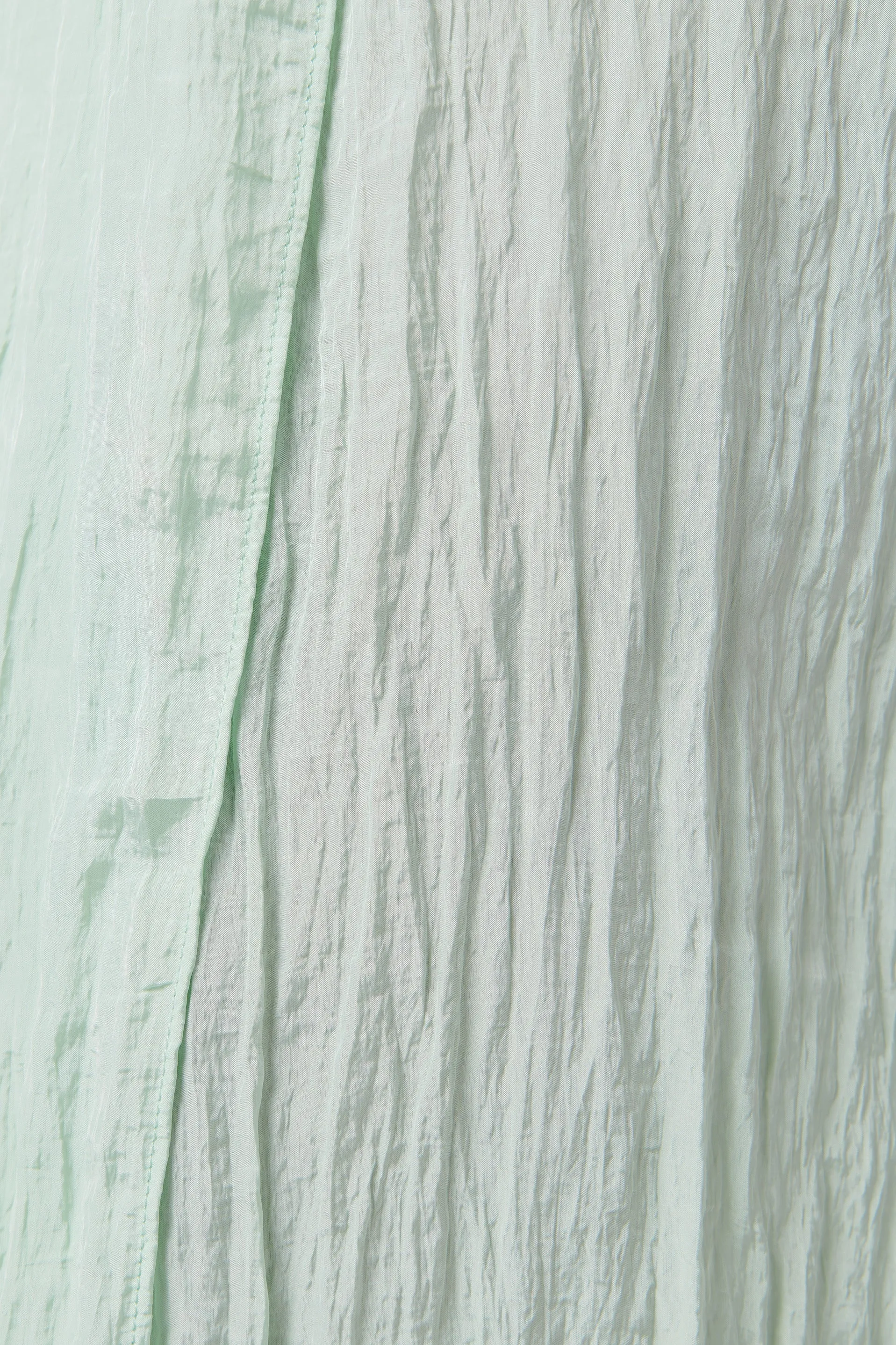 Green Ligera Wrapped Midi Skirt