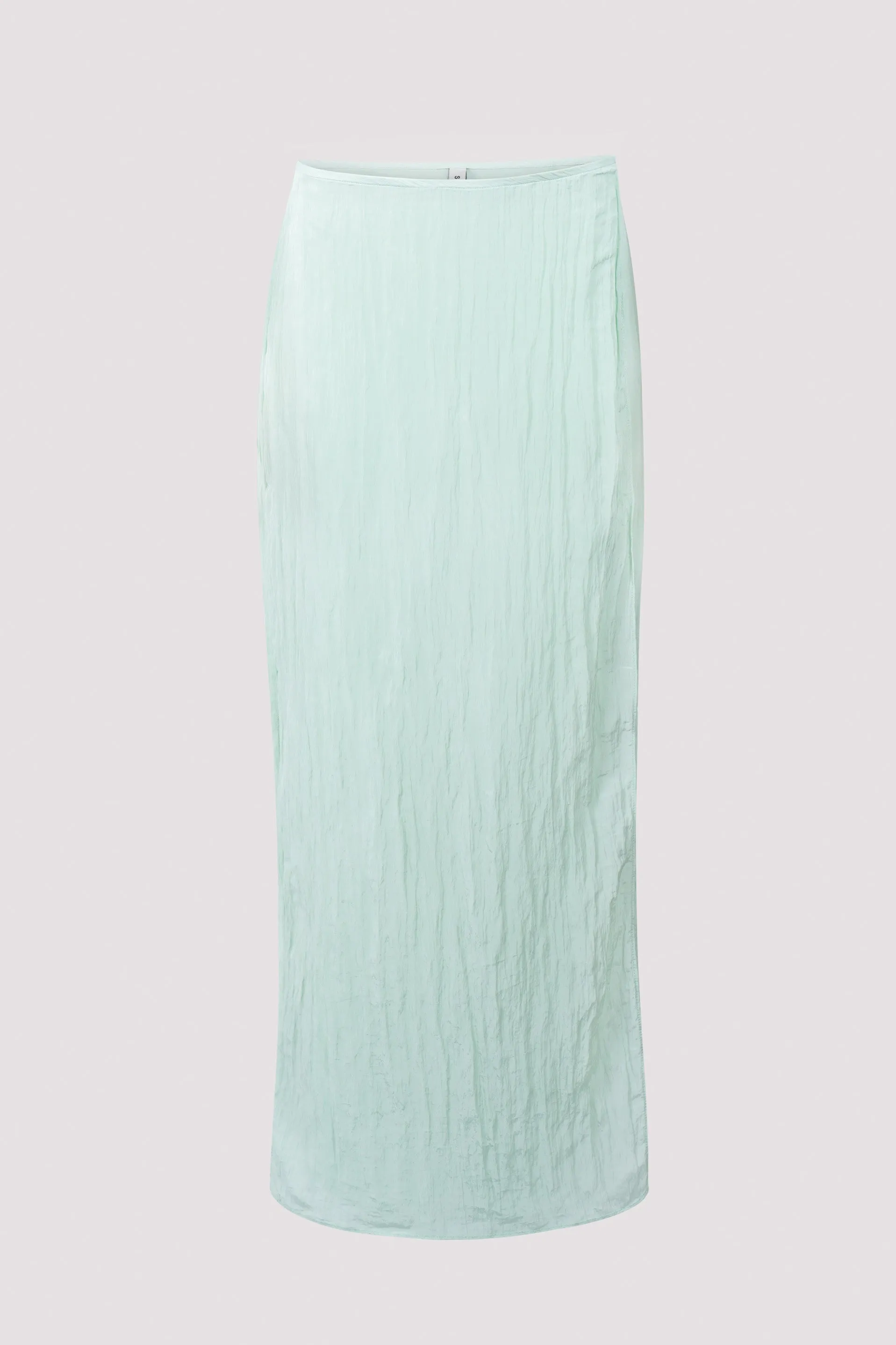 Green Ligera Wrapped Midi Skirt