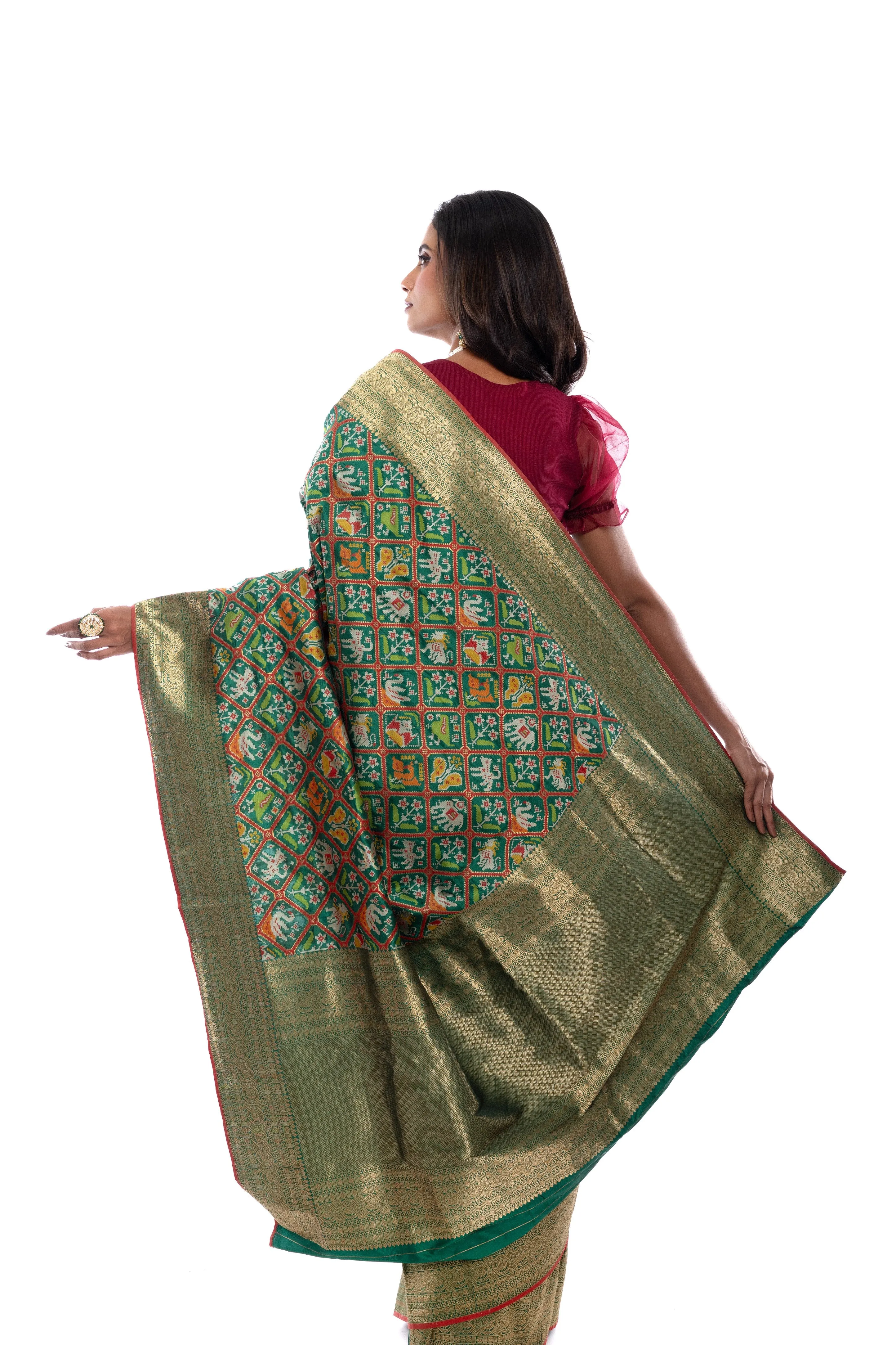 Green Regalia Banarasi Silk Saree