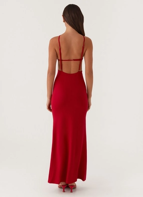 Grow Together Maxi Dress - Red Grow Together Maxi Dress - Red