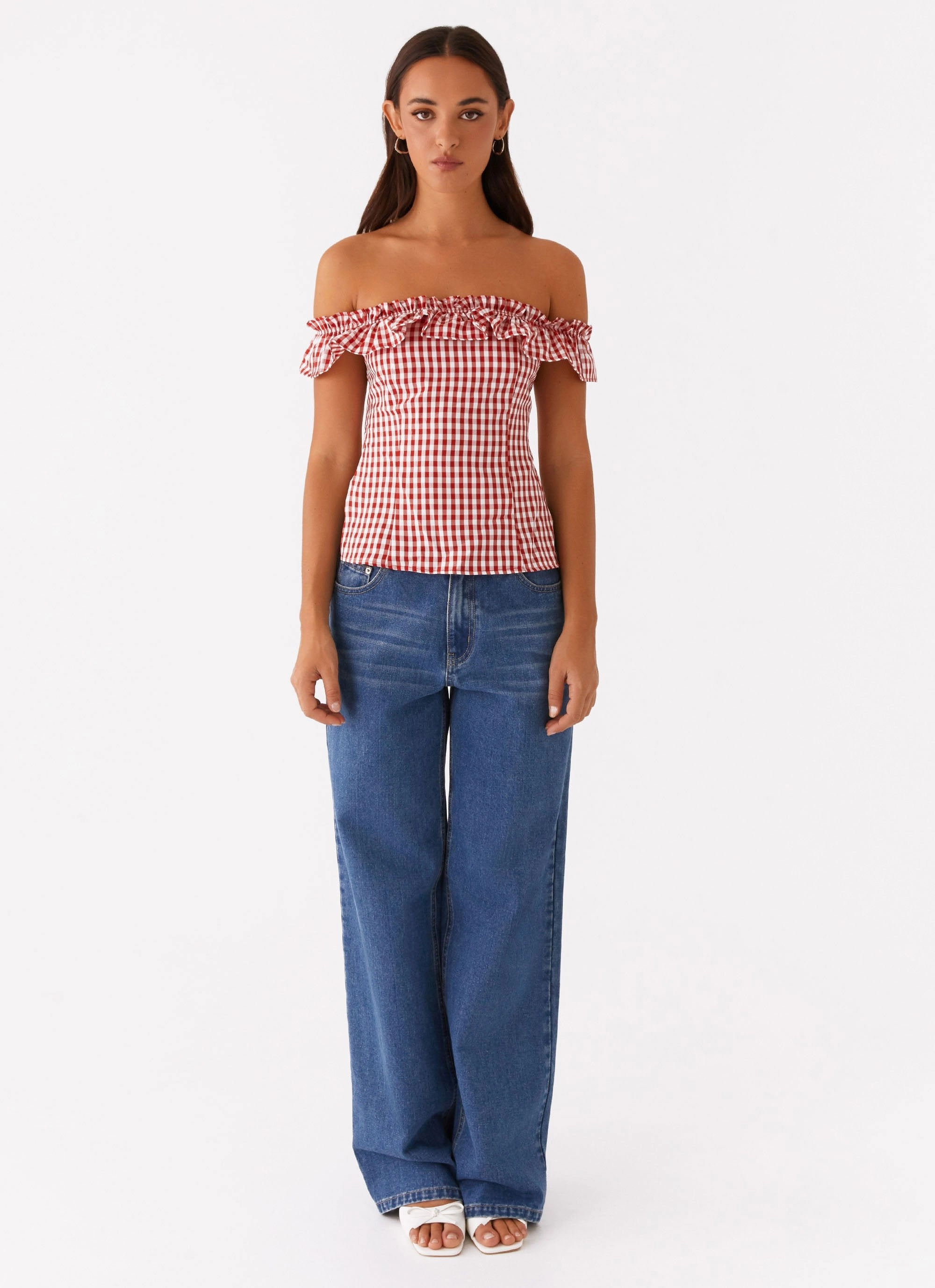 Gwyneth Top - Red Gingham