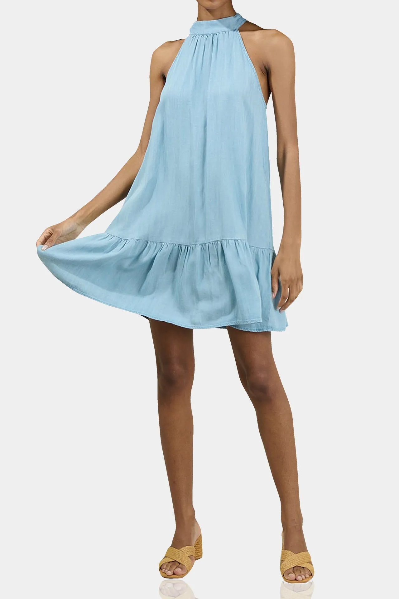 Halter Neck Sexy Mini Dress