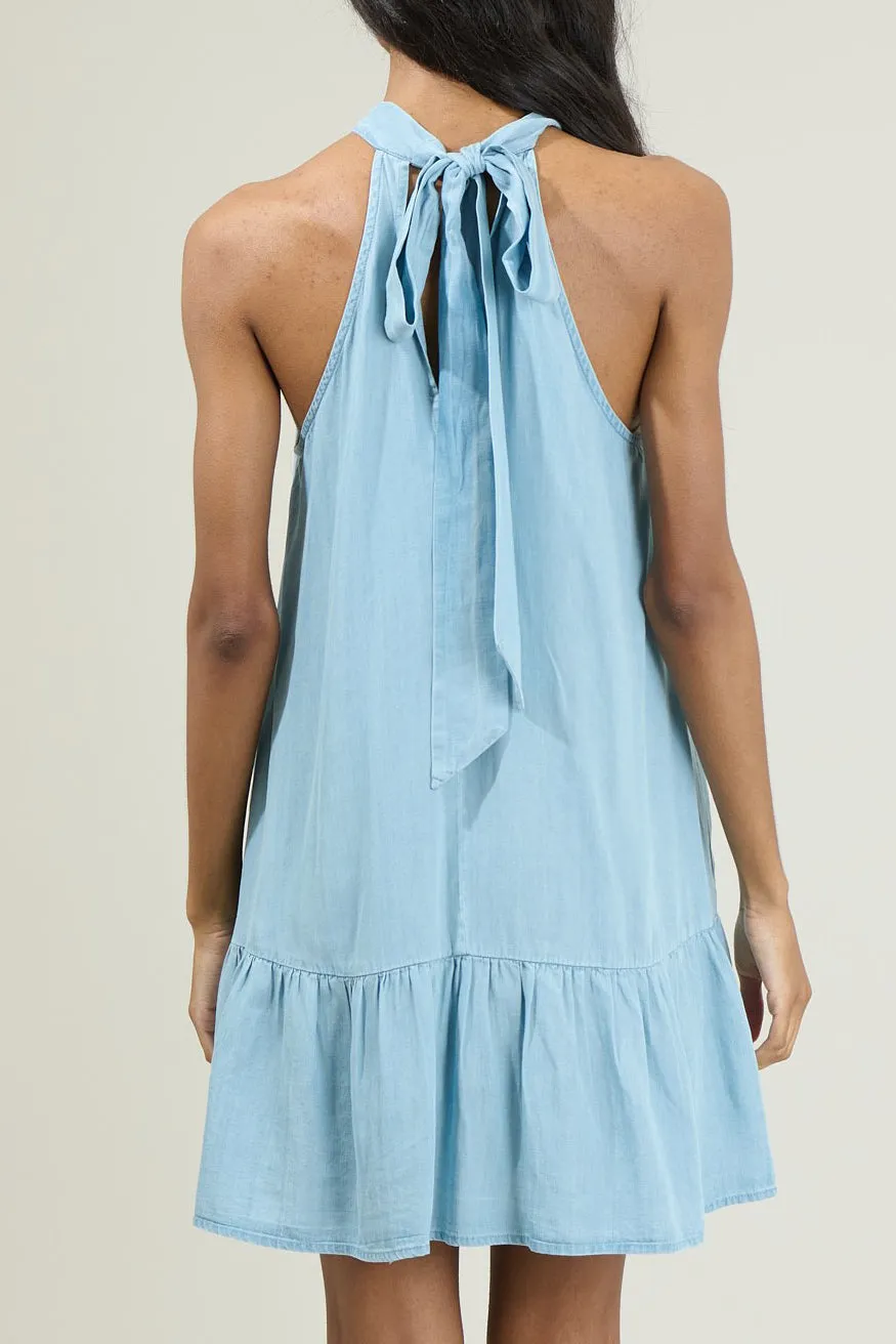 Halter Neck Sexy Mini Dress