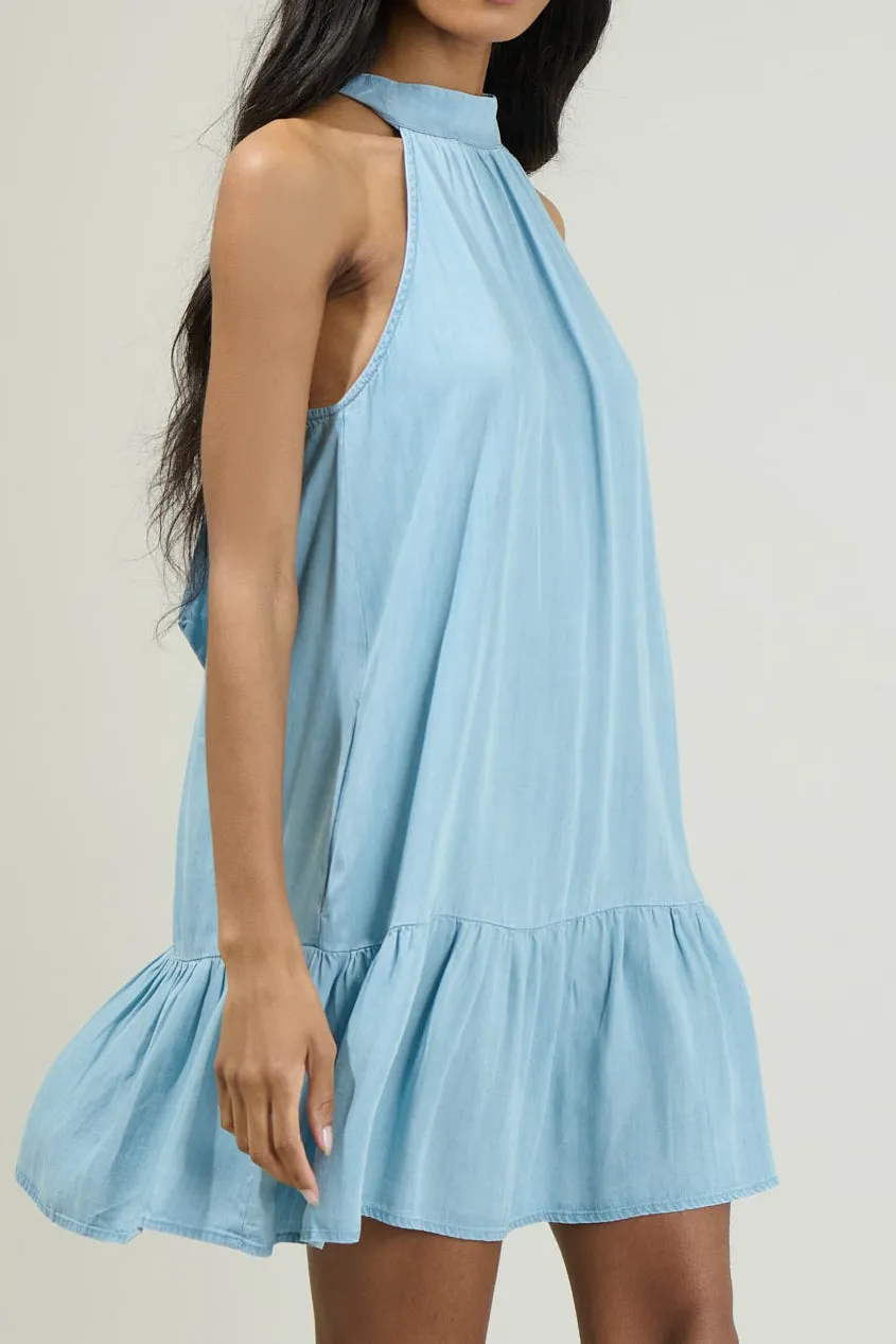 Halter Neck Sexy Mini Dress