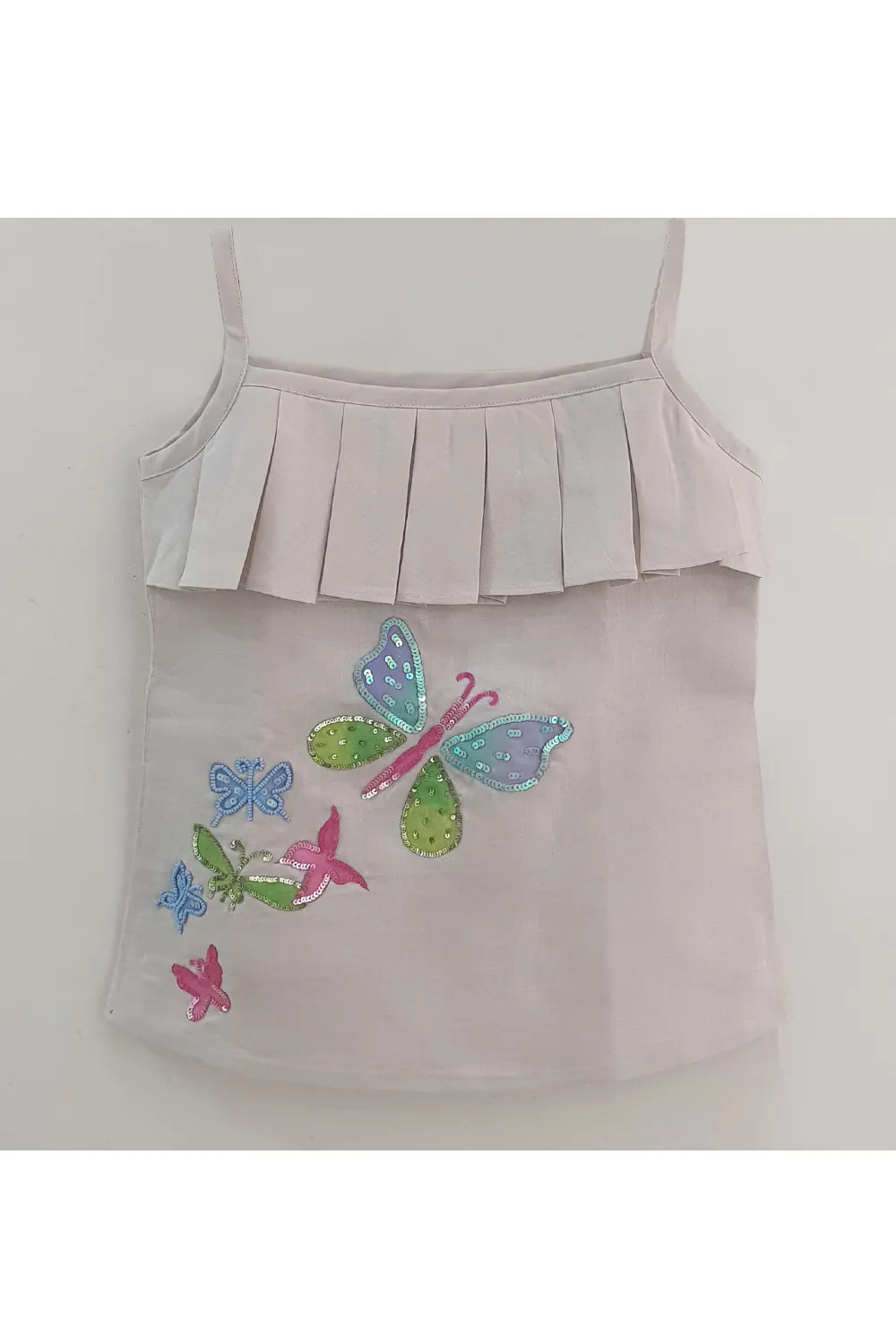 Hand painted butterfly top