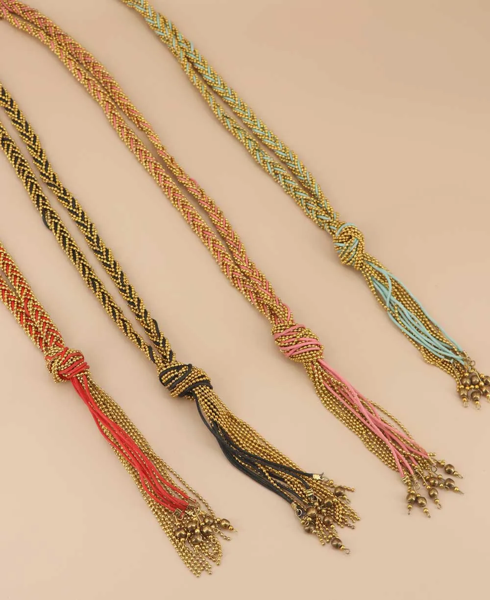 Handmade Beaded Tassel Necklace