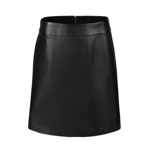 Handmade Soft And Smooth Leather Women's Mini Skirt