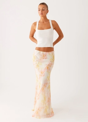 Harlow Chiffon Maxi Skirt - Floral Print Harlow Chiffon Maxi Skirt - Floral Print