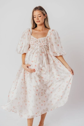Harlow Maxi Dress in Tiny Pink Floral - Bump Friendly & Inclusive Sizing (S-3XL) *Final-Sale* Harlow Maxi Dress in Tiny Pink Floral - Bump Friendly & Inclusive Sizing (S-3XL) *Final-Sale*