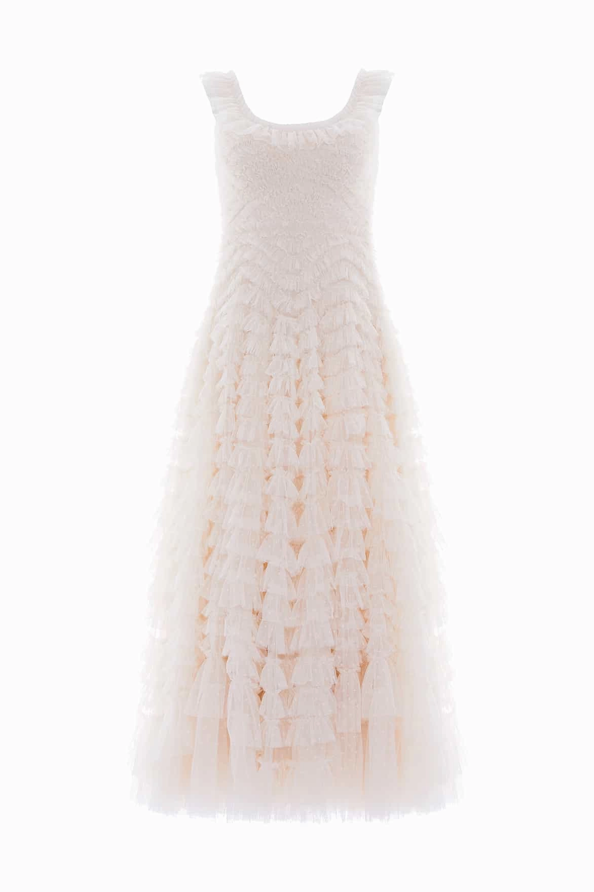 Hattie Scoop Neck Ankle Gown