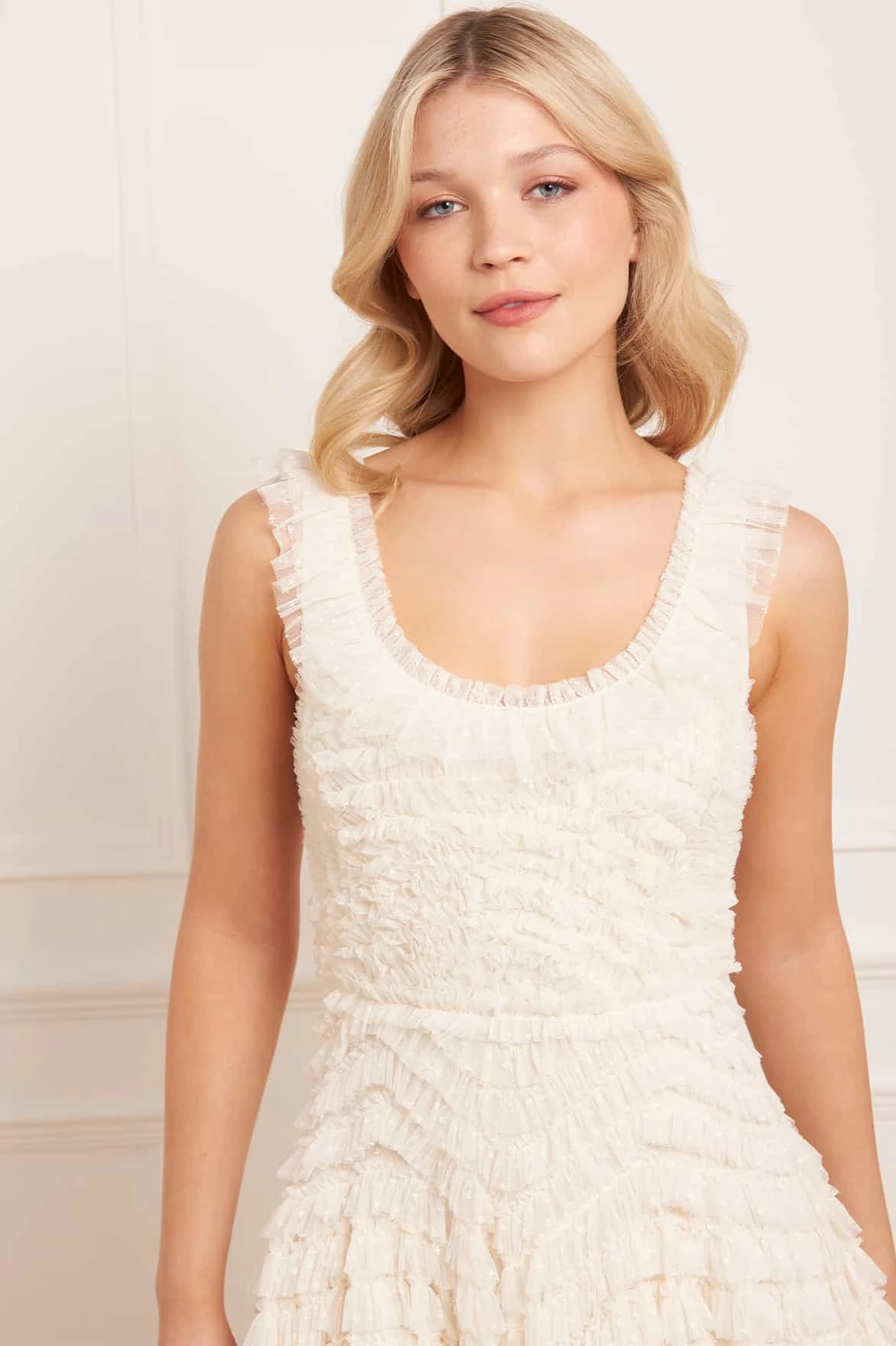 Hattie Scoop Neck Ankle Gown