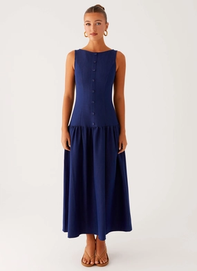 Hayes Denim Midi Dress - Indigo Hayes Denim Midi Dress - Indigo