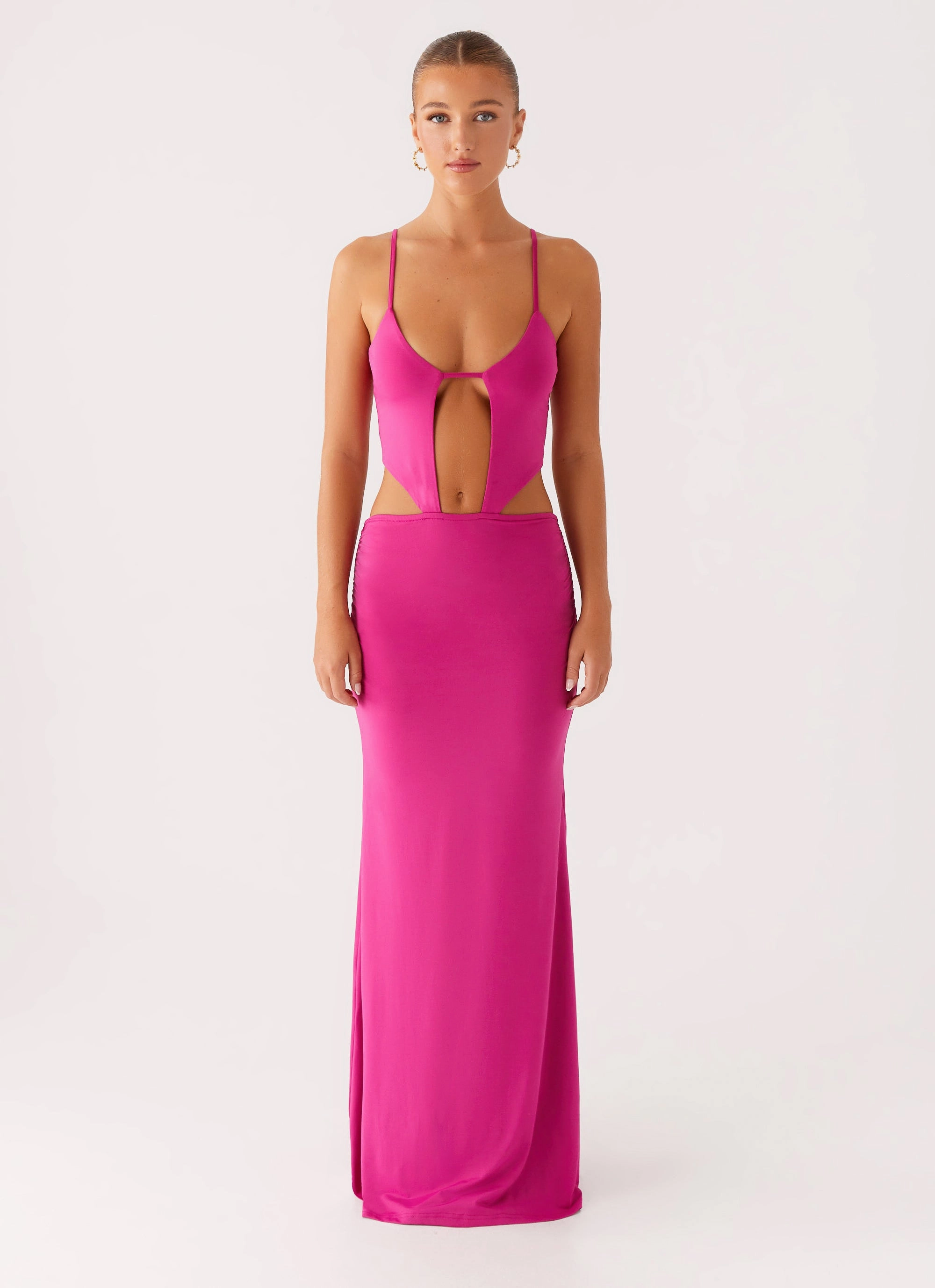 Headliner Maxi Dress - Fuchsia