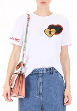 Heart Patch T-Shirt, White