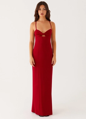 Heartbreaker Maxi Dress - Deep Red Heartbreaker Maxi Dress - Deep Red