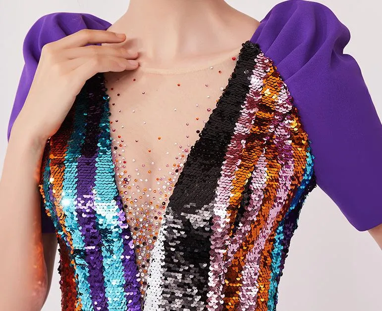 Heavily Sequin-Embellished Dress